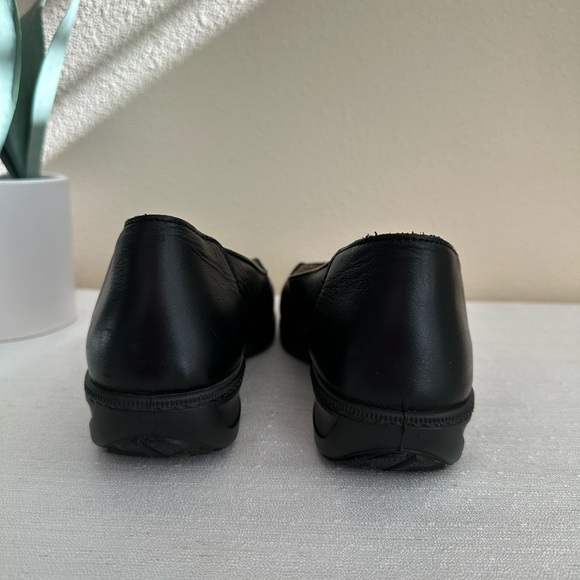 Hotter Zoe Black Soft Leather Wedge Loafers Woman’s EU39 US8 - Picture 10 of 13